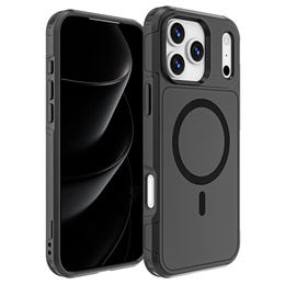 MagForce tok iPhone 17 Pro Max készülékhez, MagSafe-hoz, páncélozott, fekete
