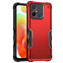 Páncélozott tok a Xiaomi Redmi 12C, Dual-Layer, piros