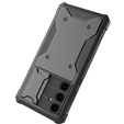 Tok Samsung Galaxy A55, ERBORD Rugged Case, fekete (két keret)