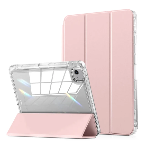 Tok iPad Air 13" 2025/2024 (7/6 gen.), Smartcase Hybrid, tolltartó résszel, rózsaszín