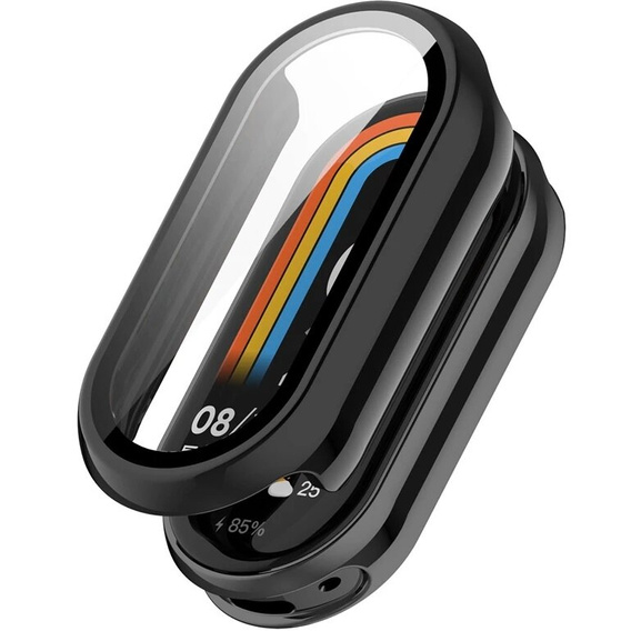 2in1 tok + edzett üveg a Xiaomi Smart Band 10 / 9 / 8-hoz, fekete