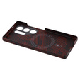 Tok Samsung Galaxy S25 Ultra hoz, Aramid Fiber MagSafe, fekete / piros