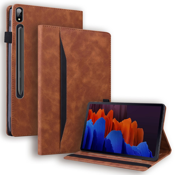 Tok Samsung Galaxy Tab S10 FE+ Plus, Classic, tolltartóval, fekete