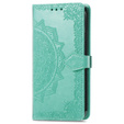 Pattintható tok a Xiaomi Redmi 12C, Mandala, zöld