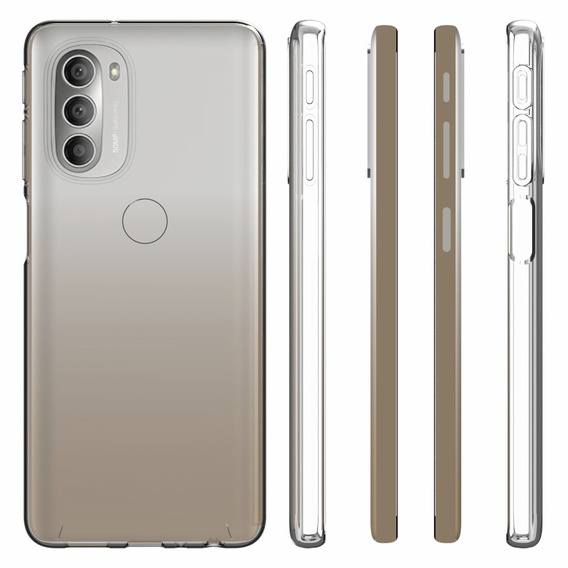 Vékony tok a Motorola Moto G51 5G, Slim, átlátszó