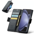 CASEME flip tok Samsung Galaxy Z Fold6 5G, Litchi Wallet, fekete
