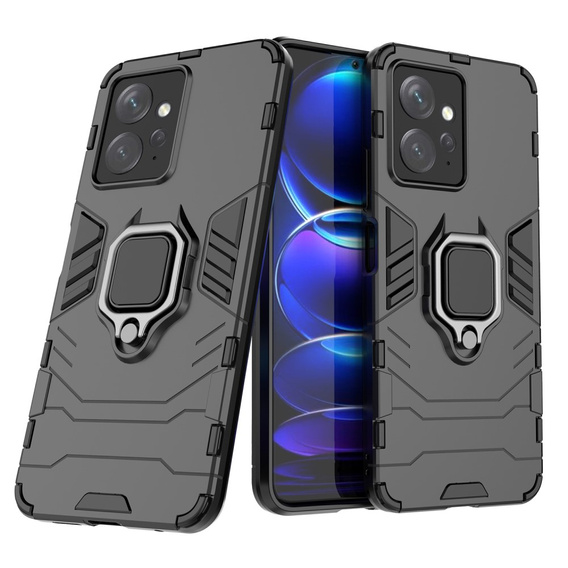 Telefontok a Xiaomi Redmi Note 12 4G, Kickstand Ring, fekete