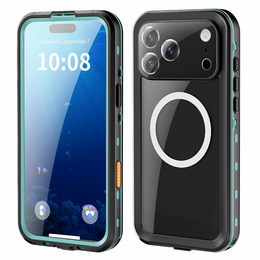 Tok iPhone 17 Pro Max készülékhez, IP68 vízálló, SHELLBOX MagSafe, kék