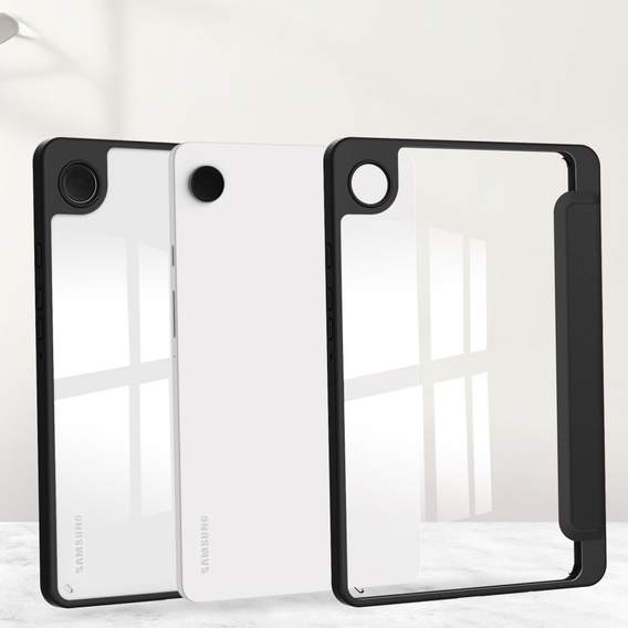 Tok Samsung Galaxy Tab A9, Smartcase Hybrid, tolltartó résszel, fekete