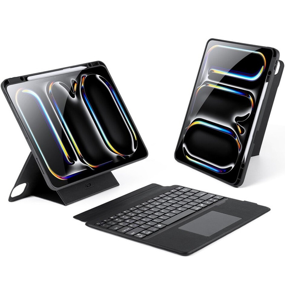 Billentyűzet tok Apple iPad Pro 13" 7th gen 2024, Dux Ducis DK Series, fekete