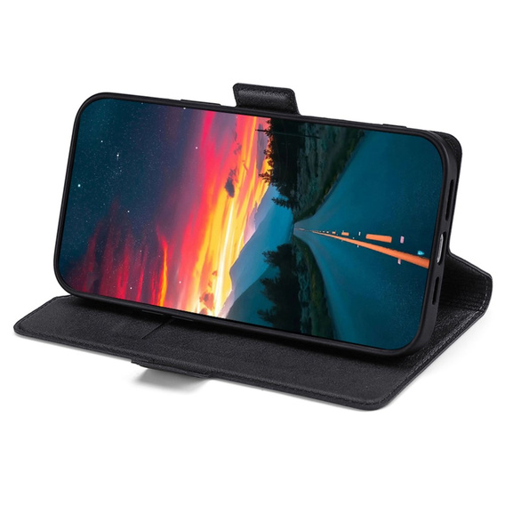 Pattintható tok a Motorola Edge 30 Neo 5G, Wallet Thin Magnet, fekete