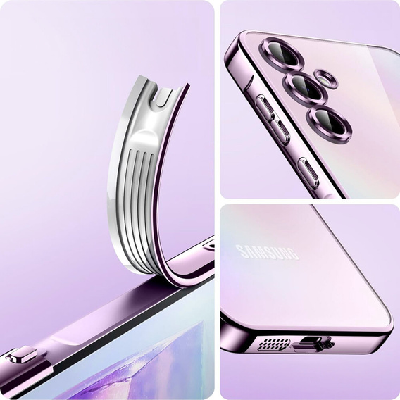 Tok Samsung Galaxy A15 4G/5G-hoz, Electro MagSafe, rózsaszín + üveg a képernyőhöz