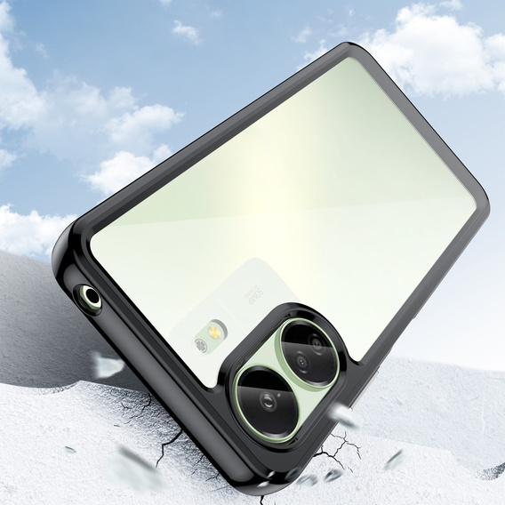 Telefontok a Xiaomi Redmi 13C / Poco C65, Fusion Hybrid, átlátszó / fekete