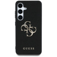 GUESS Grained Big 4G Logo tok Samsung Galaxy S25 készülékhez