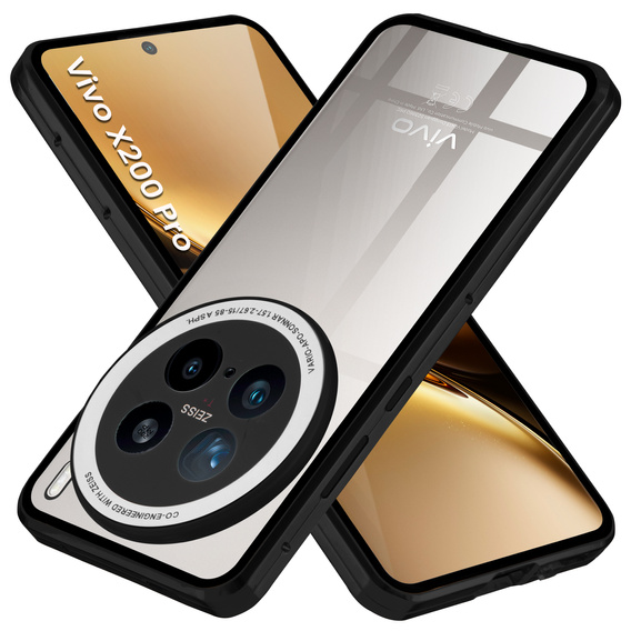 Tok Vivo X200 Pro 5G, Magnetic Dual Glass, fekete