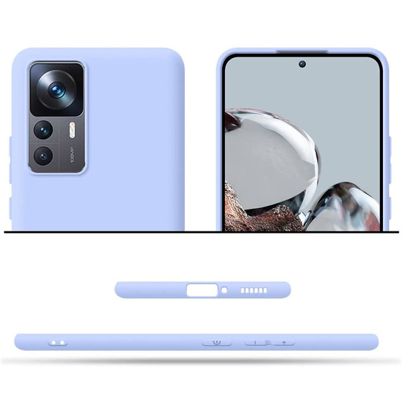 Telefontok a Xiaomi 12T 5G / 12T Pro 5G, Silicone Lite, lila