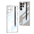 Tok Samsung Galaxy S25 Ultra, GKK Clear Case, stylusszal, átlátszó