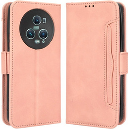 Pattintható tok a Honor Magic 5 Pro 5G, Card Slot, rózsaszín