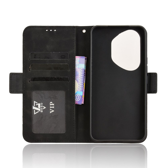 Pattintható tok a Honor 400 Pro 5G, Card Slot, fekete