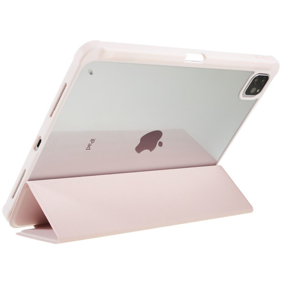 Tok iPad Pro 11 2022 / 2021 / 2020 / 2018, Smartcase Hybrid, tolltartó résszel, rózsaszín