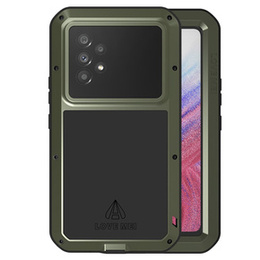 Love Mei Telefontok a Samsung Galaxy A53 5G, armored with glass, zöld