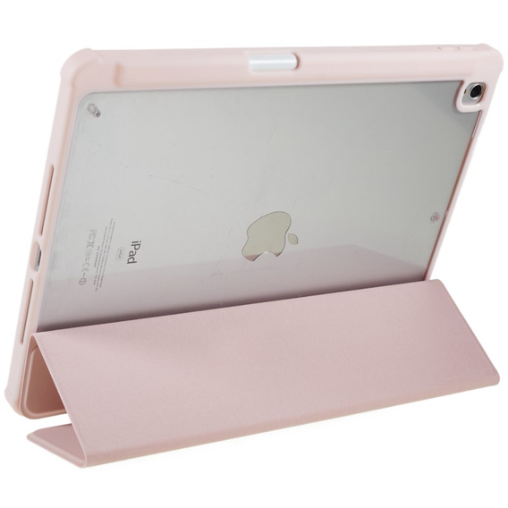 Tok iPad 10.2 2021 / 2020 / 2019, Smartcase Hybrid, tolltartó résszel, rózsaszín