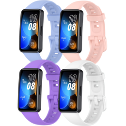 Silikonowy Gumowy Pasek do Huawei Band 8, różowy