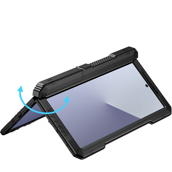 Páncélozott alumínium tok állvánnyal és tolltartóval Samsung Galaxy Z Fold7 5G készülékhez