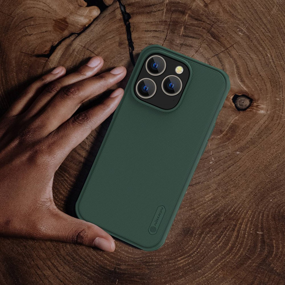 NILLKIN tok iPhone 14 Pro Max, Super Frosted Shield Case, zöld