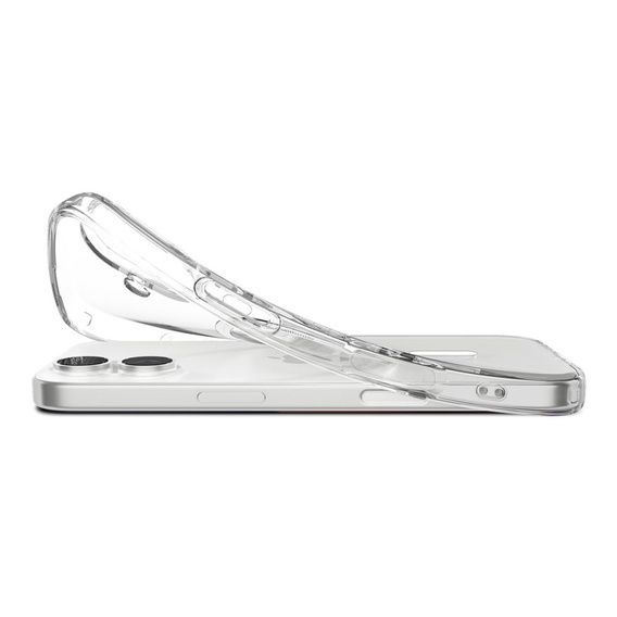 Spigen tok iPhone 17 készülékhez, Liquid Crystal MagSafe, átlátszó/fehér
