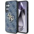 GUESS Telefontok a Samsung Galaxy S25, 4G Big Metal Logo, kék