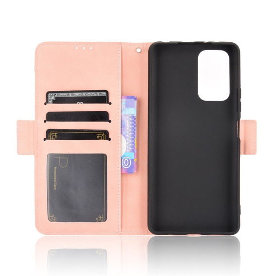 Pattintható tok a Xiaomi Redmi Note 10 Pro, Card Slot, rózsaszín