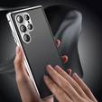 Tojás Samsung Galaxy S24 Ultra, Privacy Dual Glass, ezüst