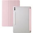 Tok Samsung Galaxy Tab S9 Ultra, Smartcase Hybrid, tolltartó résszel, rózsaszín