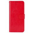 Pattintható tok a Xiaomi Redmi A1 4G / A2 4G, Crazy Horse Wallet, piros