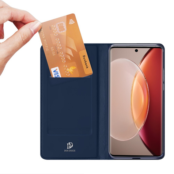 Dux Ducis Telefontok a Vivo X90 Pro, Skinpro, sötétkék