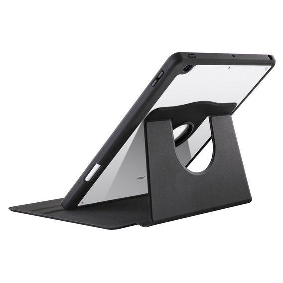 Tok iPad 10.2" 2021/2020/2019 (9/8/7 gen.), tolltartóval, 360°-os forgatható, fekete