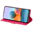 Pattintható tok a Samsung Galaxy A56 5G, Wallet Zipper Pocket Glittery, rózsaszín