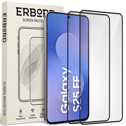 2x ERBORD 3D edzett üveg a Samsung Galaxy S25 FE készülékhez