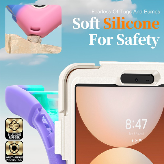 Páncélozott tok állvánnyal és vállpánttal Samsung Galaxy Tab A11 készülékhez