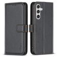 Pattintható tok a Samsung Galaxy A35 5G, BINFEN Wallet, fekete