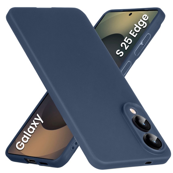 Vékony tok a Samsung Galaxy S25 Edge, Slim, sötétkék