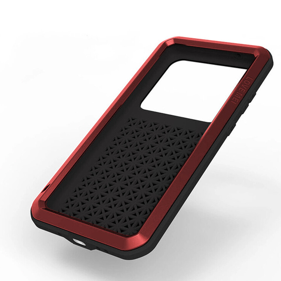 Love Mei Telefontok a Samsung Galaxy S20 Ultra, armored with glass, piros