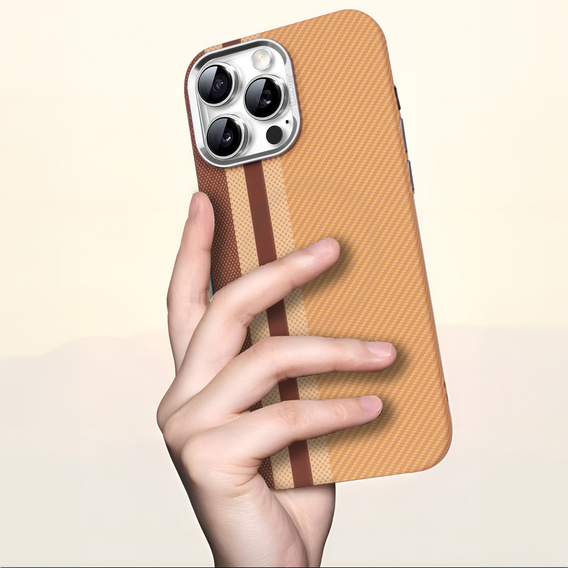 Tok iPhone 16 Pro, Carbon Fiber MagSafe, sárga