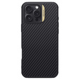 Tok iPhone 16 Pro Max, páncélozott Nillkin, Carbon Fiber, Magsafe, arany