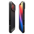 Spigen Rugged Armor MagSafe tok iPhone 17 Pro készülékhez, mattfekete színű