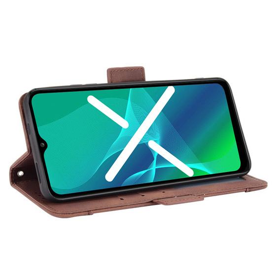 Pattintható tok a Oppo Reno7 Lite 5G, Card Slot, barna