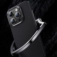 BENKS Kevlar tok iPhone 15 Pro, Carbon Fiber, fekete