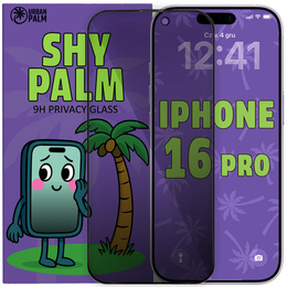 Shy Palm Privacy edzett üveg iPhone 16 Pro-hez