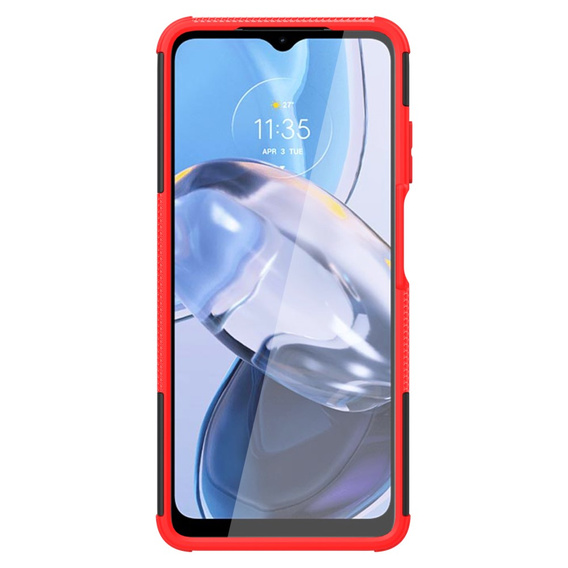 Telefontok a Motorola Moto E22 / E22i, Tire Armor, fekete / piros